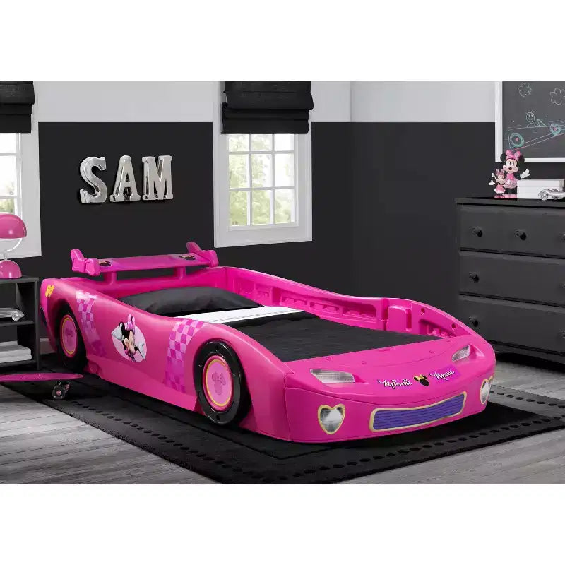 Lit pour enfant voiture Minnie Mouse Disney jumeaux