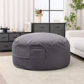 Pouf avec Housse Amovible et Lavable, Poche Latérale et Poignée de Transport, Fauteuil Poire surdimensionné, Design Facile à Nettoyer