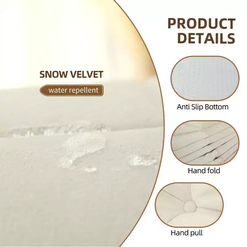 Pouf géant en mousse, pas de montage, pour adultes, fauteuil décontracté pour salon, jeux vidéo et canapé de maison en boîte, blanc cassé