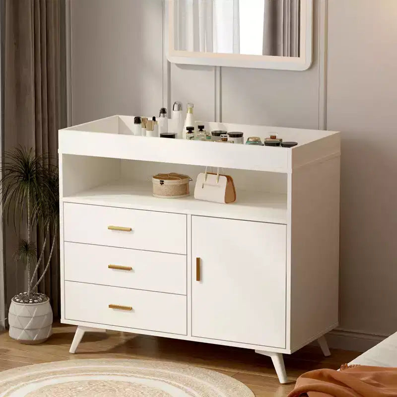 Commode avec table à langer, commode à langer avec 3 tiroirs, station à langer pour tout-petits
