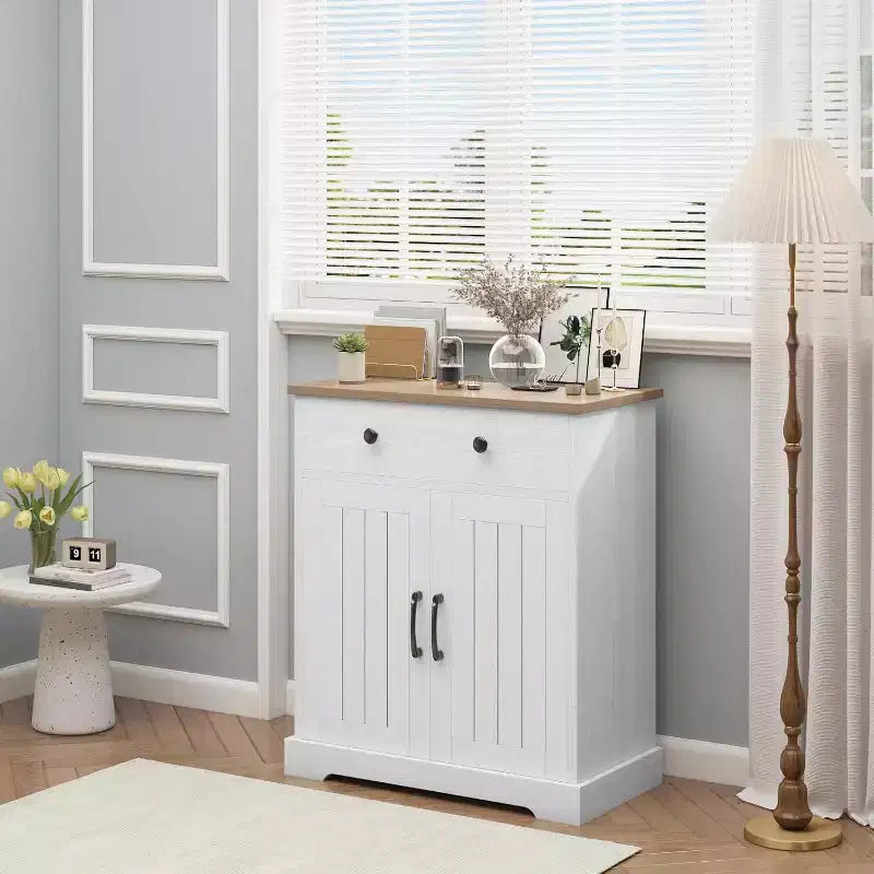 Meuble de rangement de cuisine moderne, Petit buffet de rangement, Buffet de style ferme, Buffet bas pour cuisine, salon, salle de bain