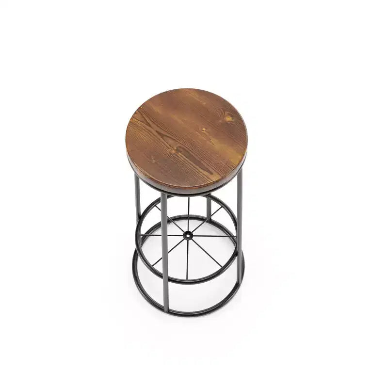 24/7 Shop At Home : 2 tabourets de bar Pilat, hauteur fixe 33 po, cadre et repose-pieds en métal, gris clair