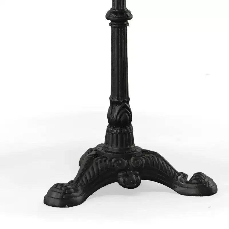 Table de salle à manger Mila avec piétement cylindrique marron/noir