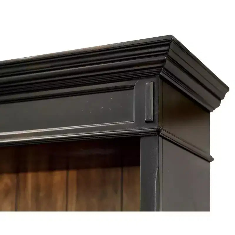 Bibliothèque ouverte Hartford 78" arche brun, 5 étagères en bois