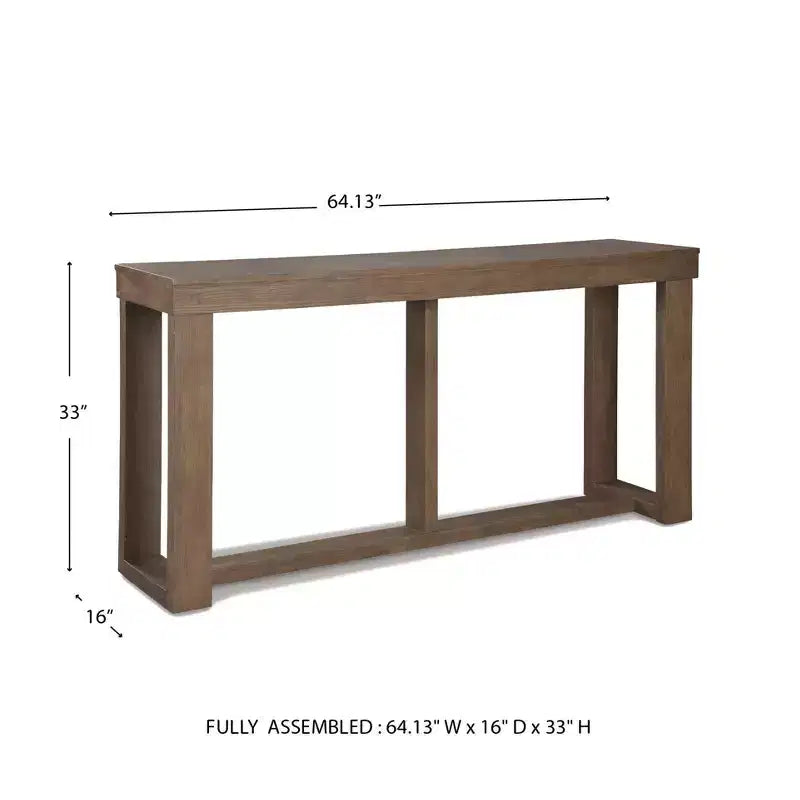 Cariton Table console/table de canapé grise Signature Design by Ashley : Effet planche, style Ferme
