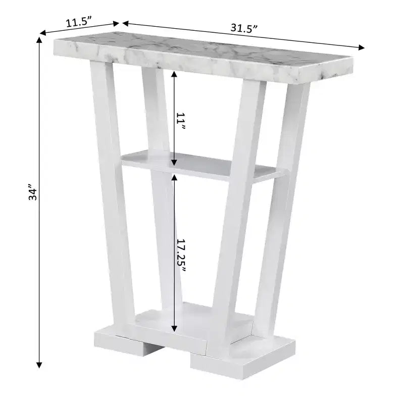 Console Newport avec étagères