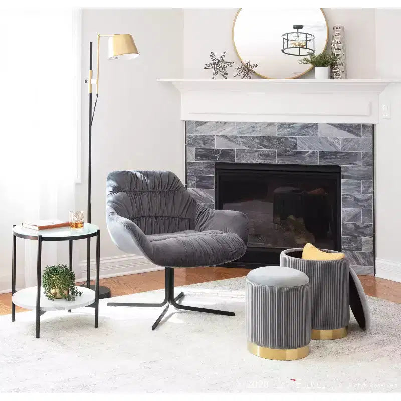 Fauteuil rembourré contemporain Wayne