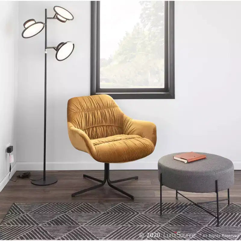 Fauteuil rembourré contemporain Wayne