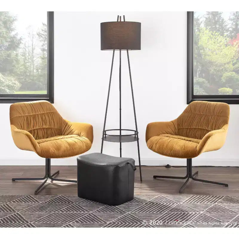 Fauteuil rembourré contemporain Wayne