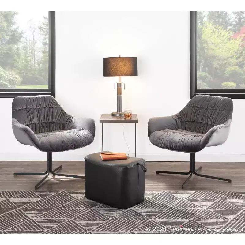 Fauteuil rembourré contemporain Wayne