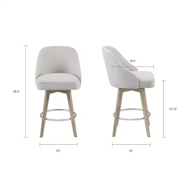 Tabouret de bar à hauteur de comptoir et assise pivotante