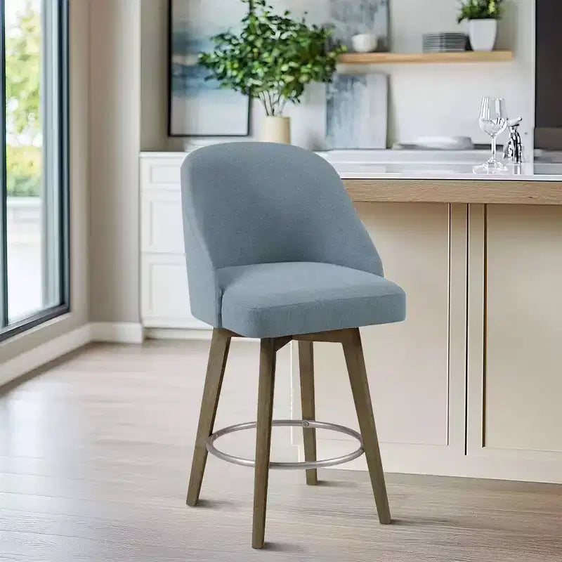 Tabouret de bar à hauteur de comptoir et assise pivotante