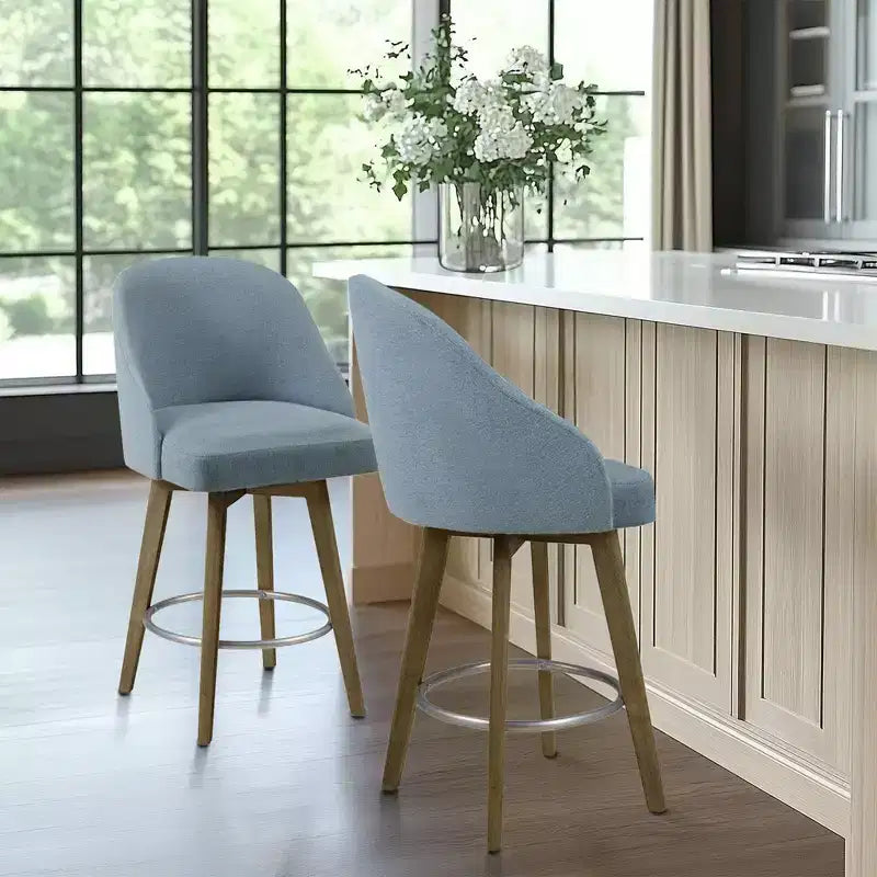 Tabouret de bar à hauteur de comptoir et assise pivotante