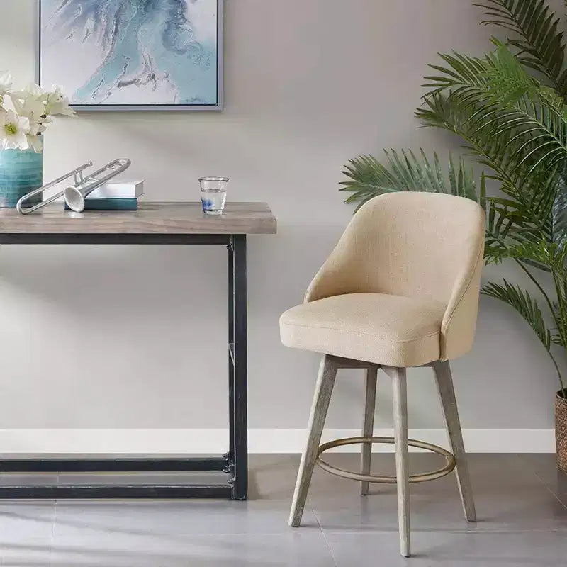 Tabouret de bar à hauteur de comptoir et assise pivotante