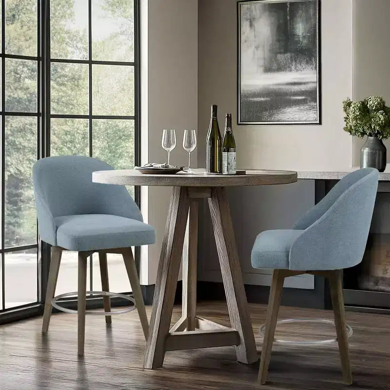 Tabouret de bar à hauteur de comptoir et assise pivotante