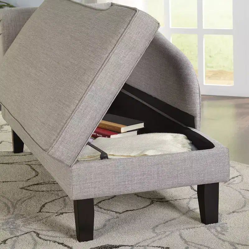 Chaise longue de rangement Leena
