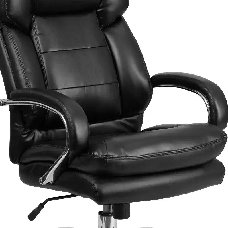 Chaise de bureau ergonomique pivotante de direction à usage intensif 24h/24, 7j/7, grande taille, capacité 227 kg, avec accoudoirs fixes, série 24/7