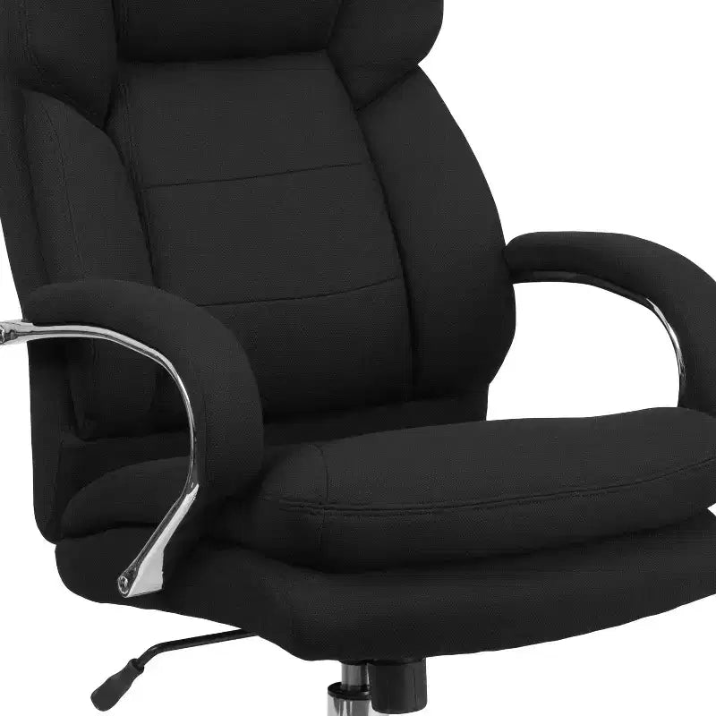 Chaise de bureau ergonomique pivotante de direction à usage intensif 24h/24, 7j/7, grande taille, capacité 227 kg, avec accoudoirs fixes, série 24/7