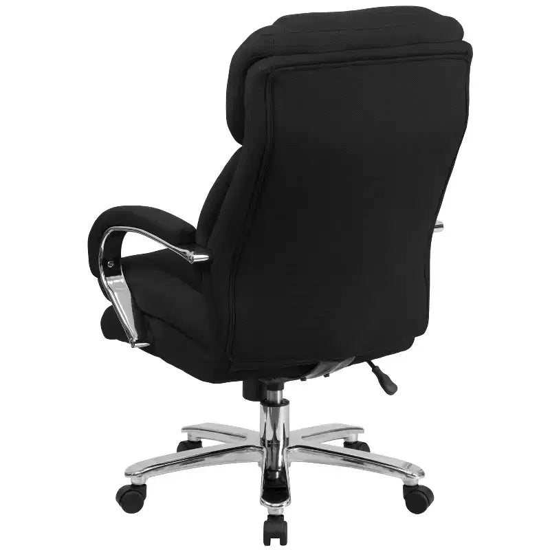 Chaise de bureau ergonomique pivotante de direction à usage intensif 24h/24, 7j/7, grande taille, capacité 227 kg, avec accoudoirs fixes, série 24/7