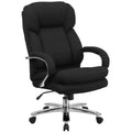 Chaise de bureau ergonomique pivotante de direction à usage intensif 24h/24, 7j/7, grande taille, capacité 227 kg, avec accoudoirs fixes, série 24/7