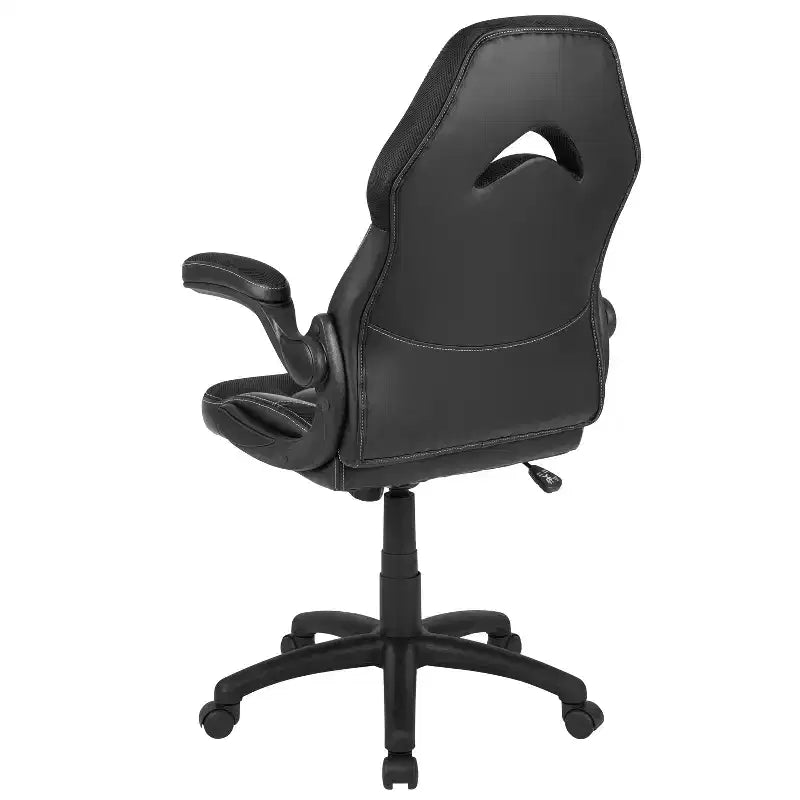 Chaise de bureau de jeu X10 Racing Fauteuil ergonomique réglable pour ordinateur PC avec accoudoirs relevables