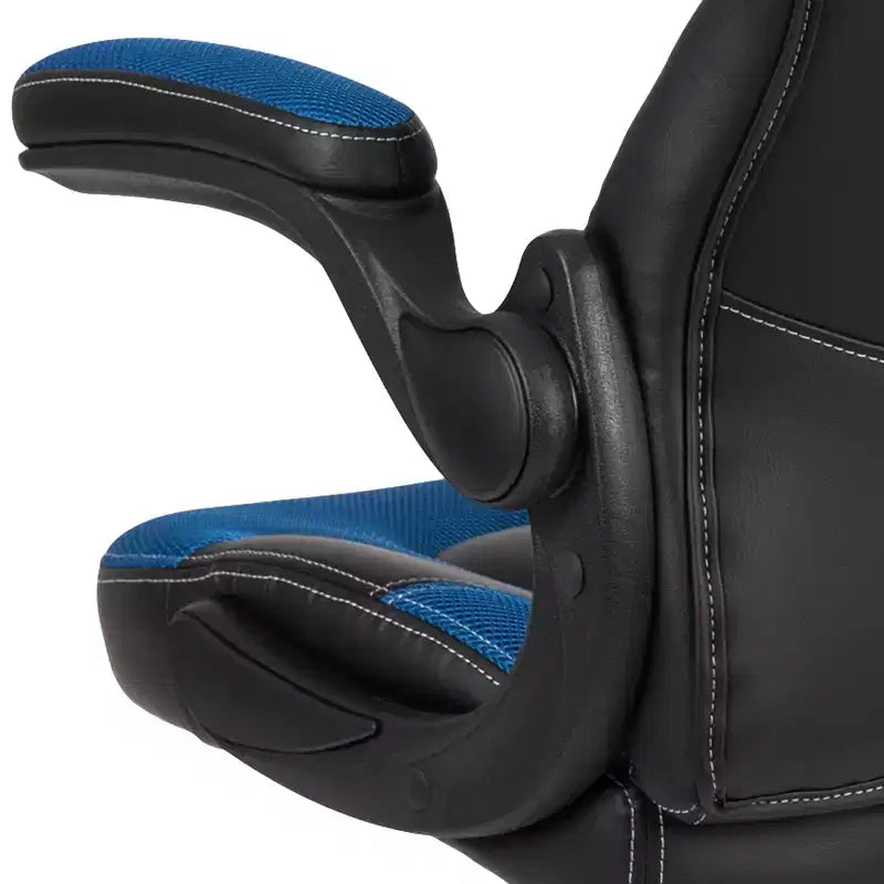 Chaise de bureau de jeu X10 Racing Fauteuil ergonomique réglable pour ordinateur PC avec accoudoirs relevables