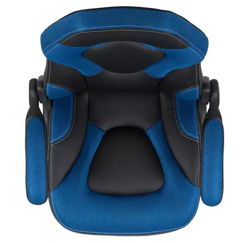 Chaise de bureau de jeu X10 Racing Fauteuil ergonomique réglable pour ordinateur PC avec accoudoirs relevables