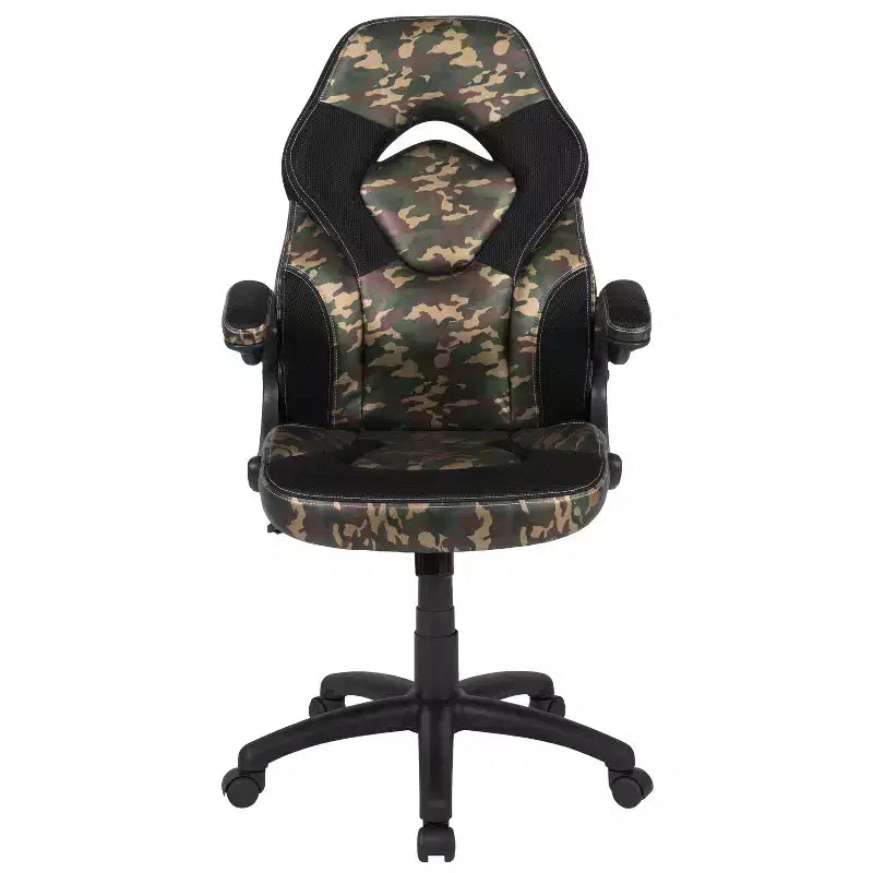 Chaise de bureau de jeu X10 Racing Fauteuil ergonomique réglable pour ordinateur PC avec accoudoirs relevables