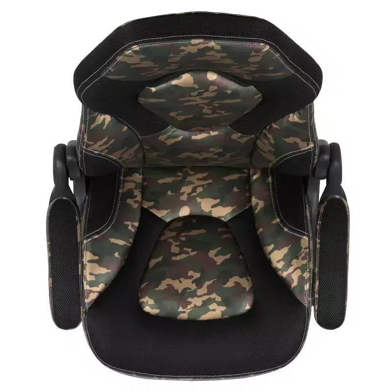 Chaise de bureau de jeu X10 Racing Fauteuil ergonomique réglable pour ordinateur PC avec accoudoirs relevables