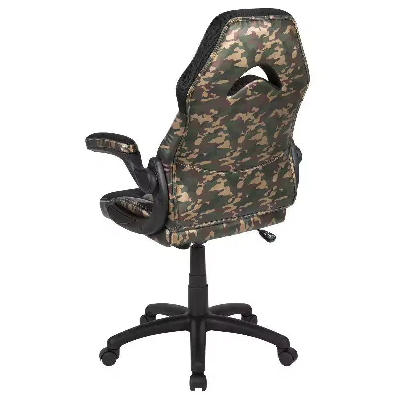 Chaise de bureau de jeu X10 Racing Fauteuil ergonomique réglable pour ordinateur PC avec accoudoirs relevables
