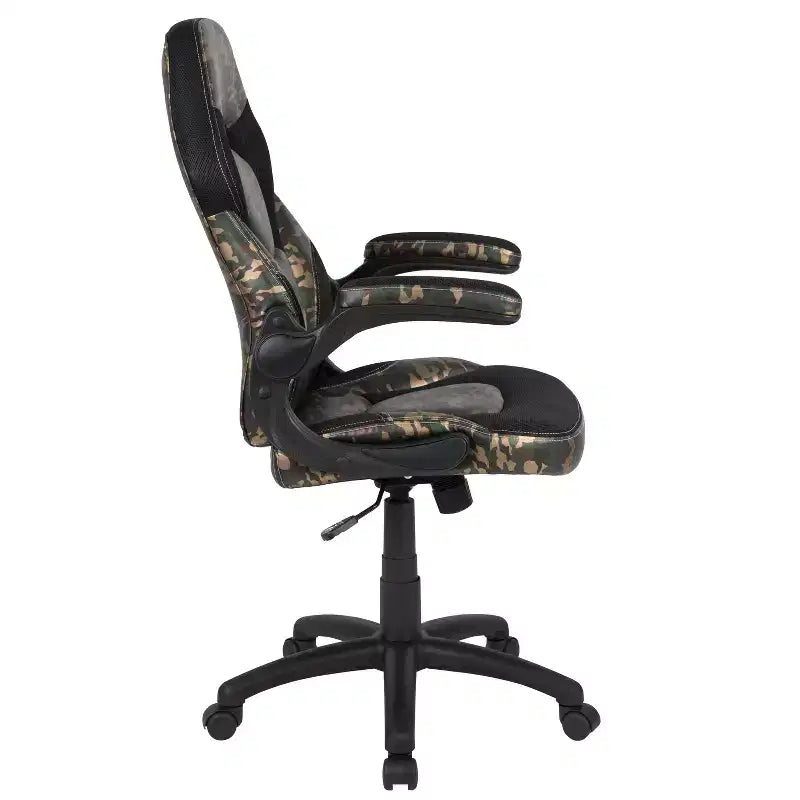 Chaise de bureau de jeu X10 Racing Fauteuil ergonomique réglable pour ordinateur PC avec accoudoirs relevables