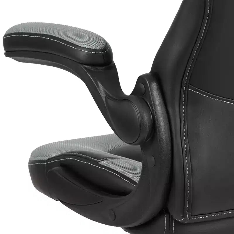 Chaise de bureau de jeu X10 Racing Fauteuil ergonomique réglable pour ordinateur PC avec accoudoirs relevables
