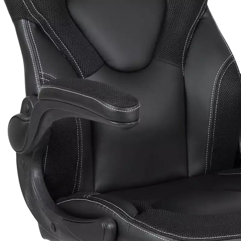 Chaise de bureau de jeu X10 Racing Fauteuil ergonomique réglable pour ordinateur PC avec accoudoirs relevables