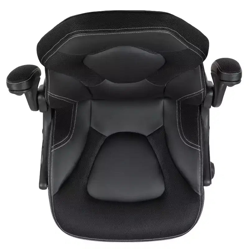 Chaise de bureau de jeu X10 Racing Fauteuil ergonomique réglable pour ordinateur PC avec accoudoirs relevables