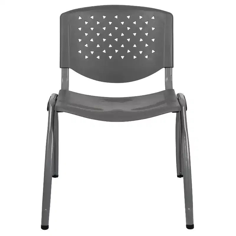 Chaise empilable en plastique de la série 880 avec cadre thermolaqué et capacité de 400 kg