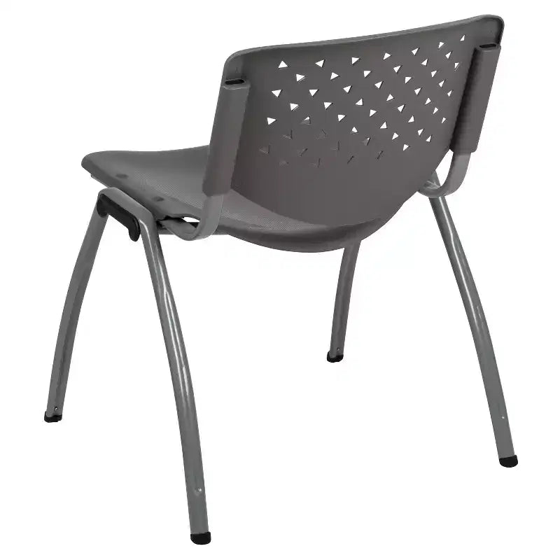 Chaise empilable en plastique de la série 880 avec cadre thermolaqué et capacité de 400 kg