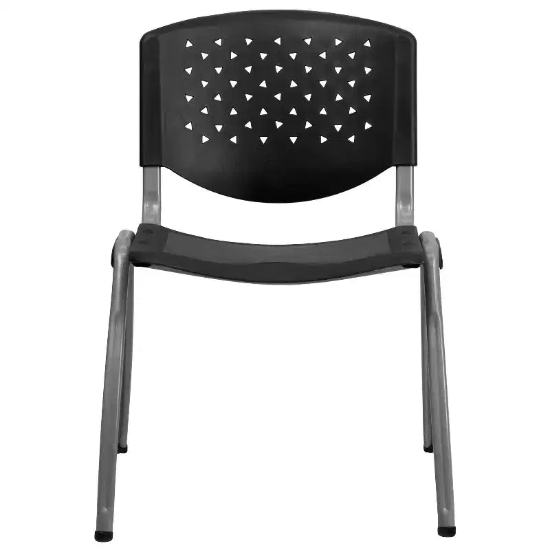 Chaise empilable en plastique de la série 880 avec cadre thermolaqué et capacité de 400 kg