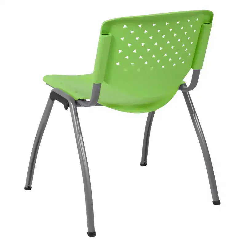 Chaise empilable en plastique de la série 880 avec cadre thermolaqué et capacité de 400 kg