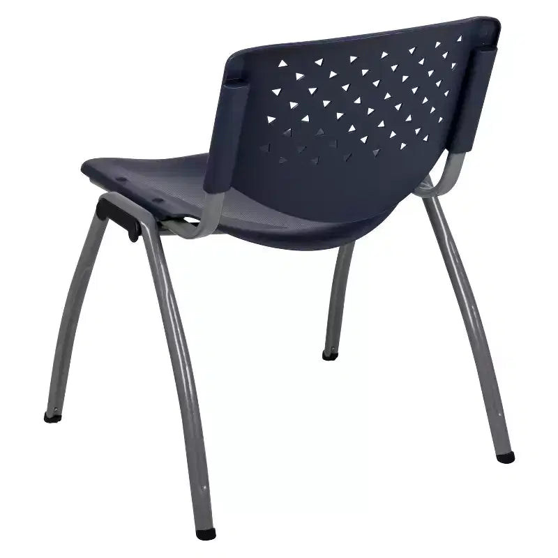 Chaise empilable en plastique de la série 880 avec cadre thermolaqué et capacité de 400 kg