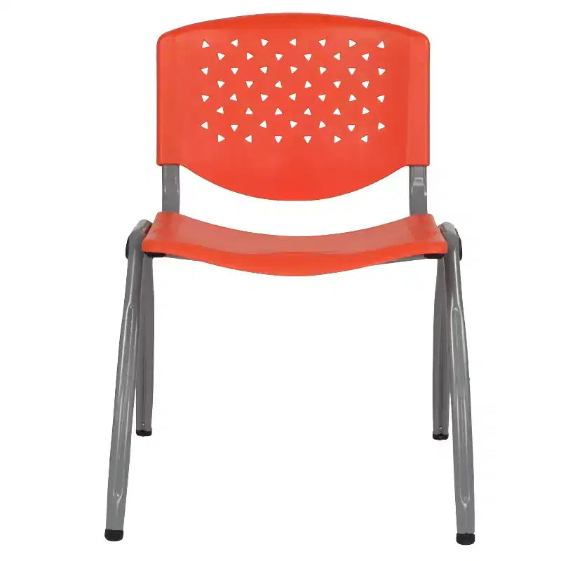 Chaise empilable en plastique de la série 880 avec cadre thermolaqué et capacité de 400 kg