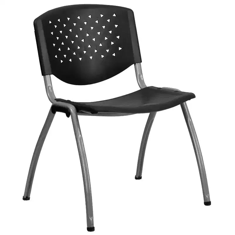 Chaise empilable en plastique de la série 880 avec cadre thermolaqué et capacité de 400 kg