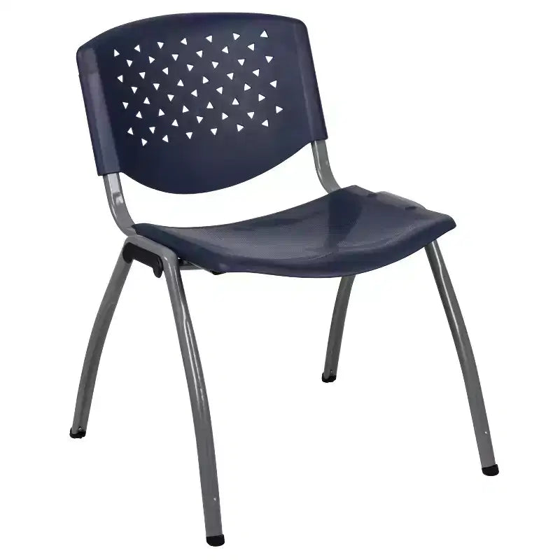 Chaise empilable en plastique de la série 880 avec cadre thermolaqué et capacité de 400 kg