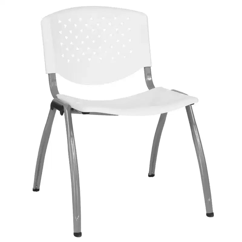 Chaise empilable en plastique de la série 880 avec cadre thermolaqué et capacité de 400 kg