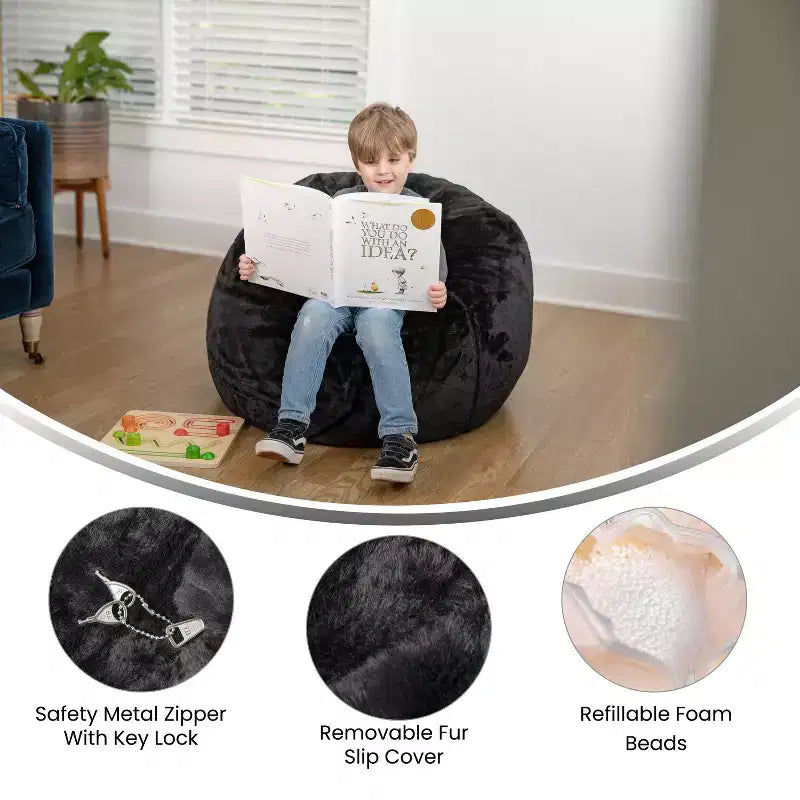 Petit pouf pour enfants et adolescents