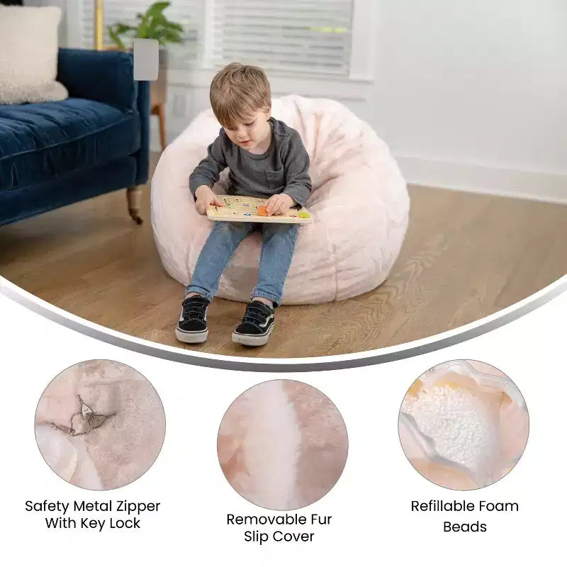 Petit pouf pour enfants et adolescents