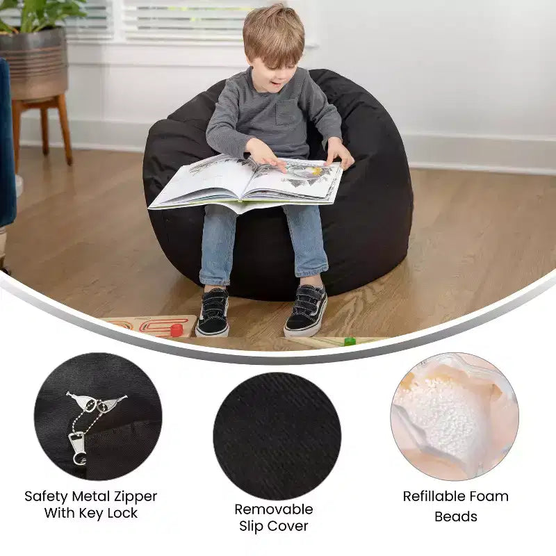 Petit pouf pour enfants et adolescents