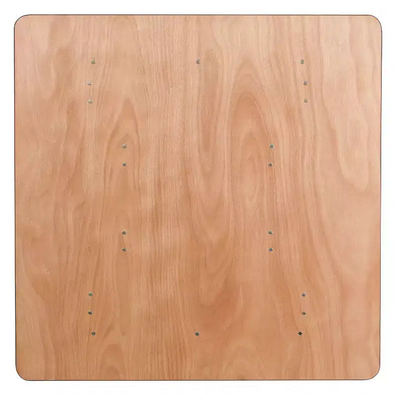Table de réception pliante carrée en bois de 1,2 m pour événements et traiteur