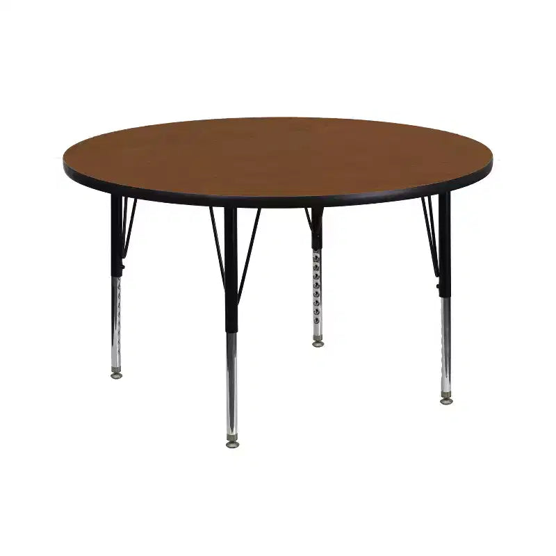Table d'activité de maternelle 42 po ronde et stratifiée à hauteur réglable HP