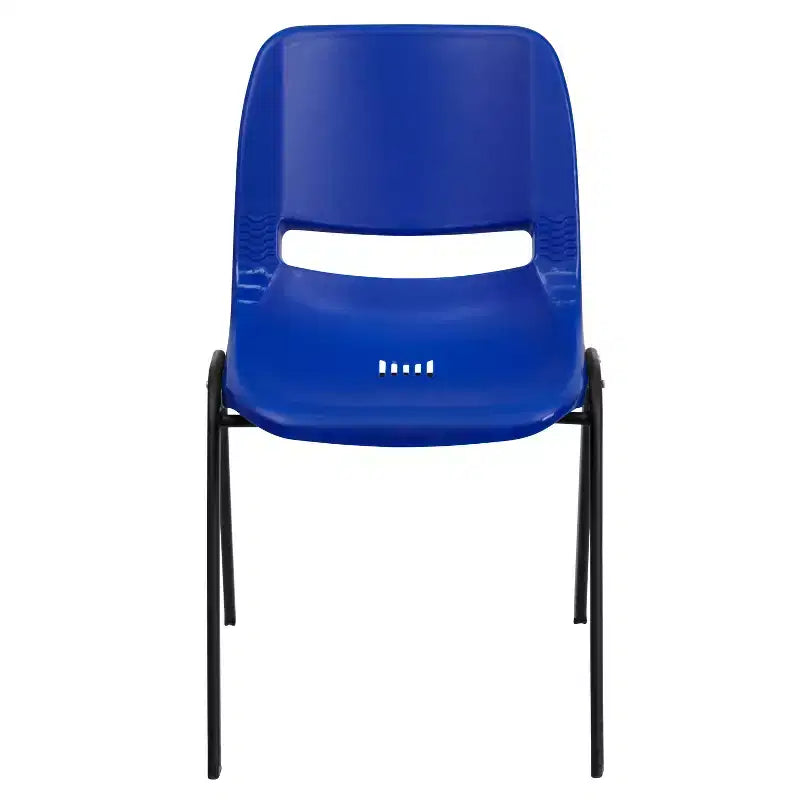 Chaise de salle de classe empilable ergonomique avec coque pour étudiant, chaise d'appoint de bureau