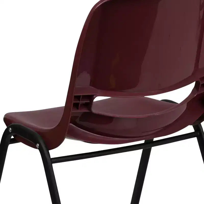 Chaise de salle de classe empilable ergonomique avec coque pour étudiant, chaise d'appoint de bureau